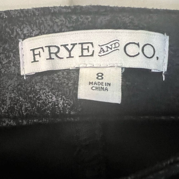 NWT Women's Frye & Co Faux Suede Trouser, Regular Fit Bootcut in Black, size 8 - Picture 8 of 15